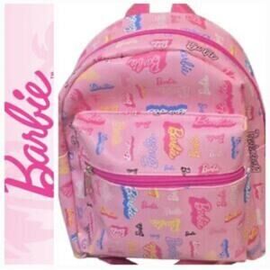 NWT Accessory Innovations Pink Barbie Logo Mini Backpack
